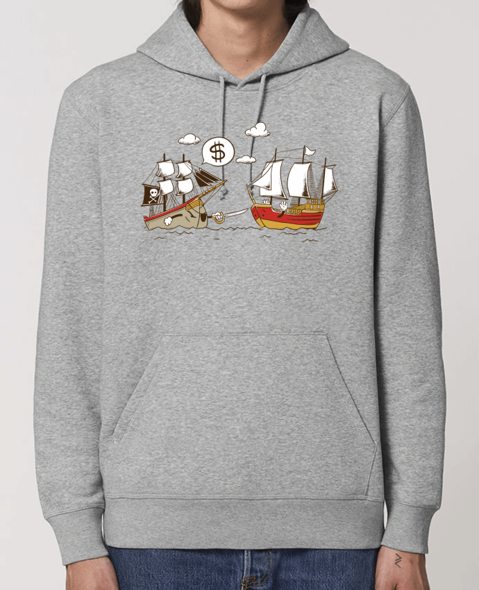 Essential unisex hoodie sweatshirt Drummer Pirate Par flyingmouse365