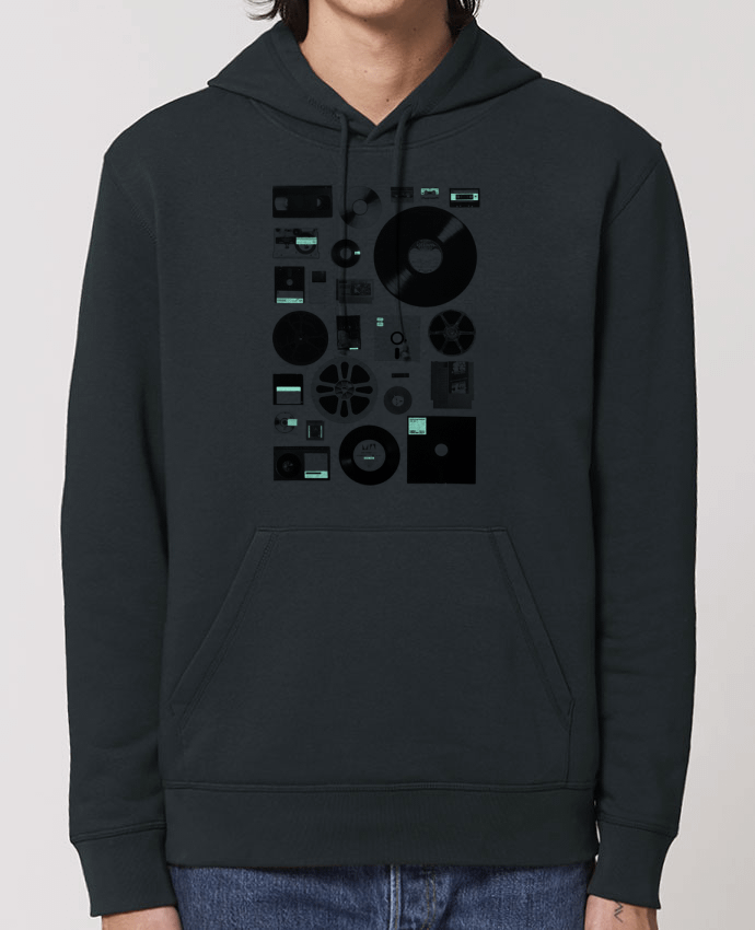Essential unisex hoodie sweatshirt Drummer Data Par Florent Bodart