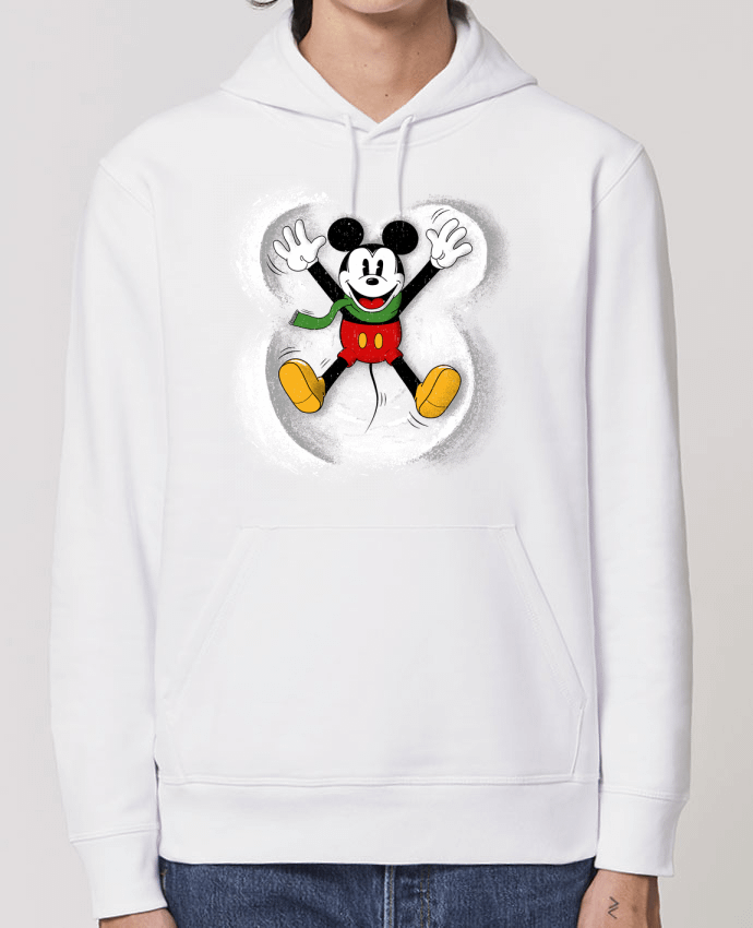 Essential unisex hoodie sweatshirt Drummer Mickey in snow Par Florent Bodart