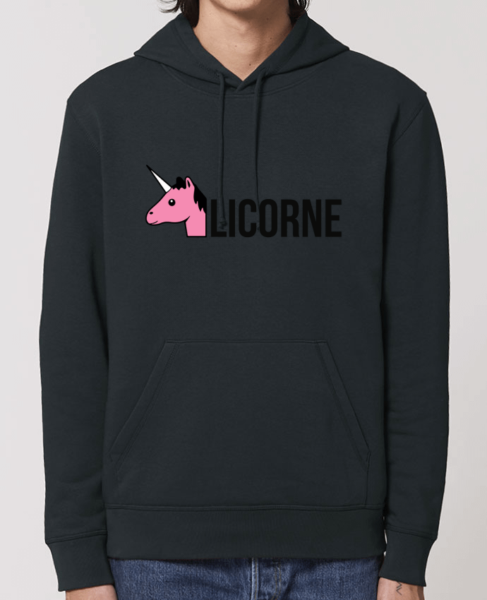 Essential unisex hoodie sweatshirt Drummer Licorne Par tunetoo