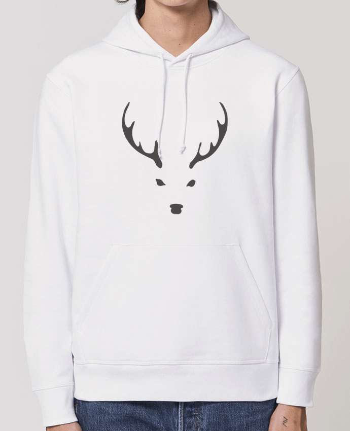 Sudadera Essential con capucha unisex  Drummer WHITE DEER Par Morozinka