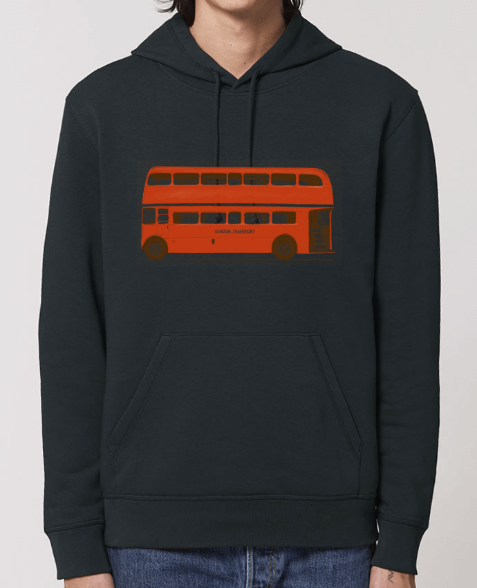 Essential unisex hoodie sweatshirt Drummer Red London Bus Par Florent Bodart