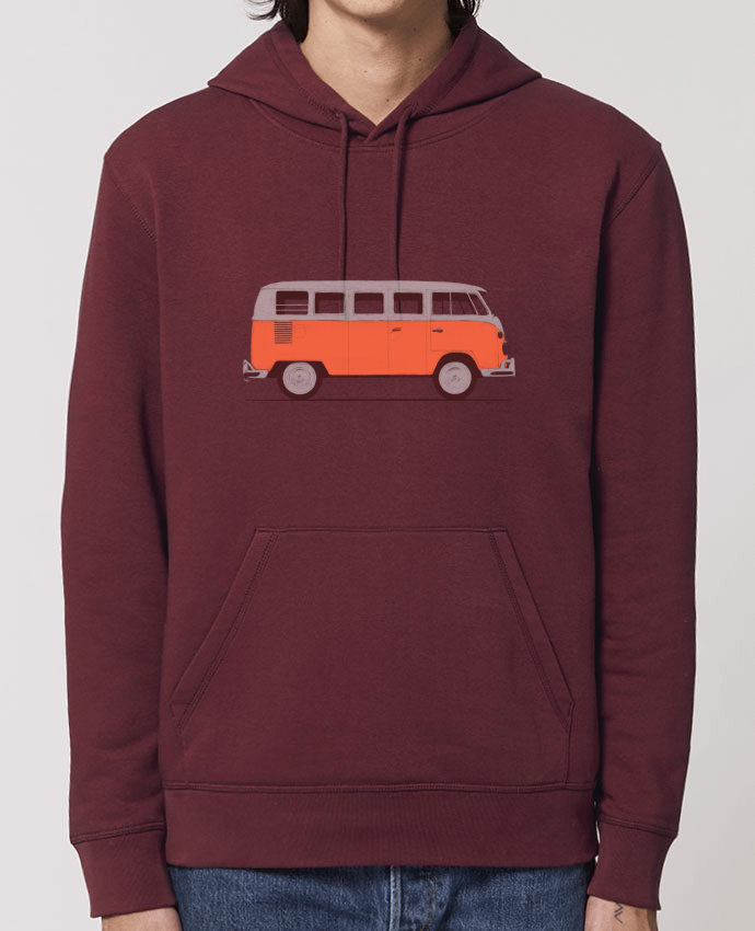 Essential unisex hoodie sweatshirt Drummer Red Van Par Florent Bodart