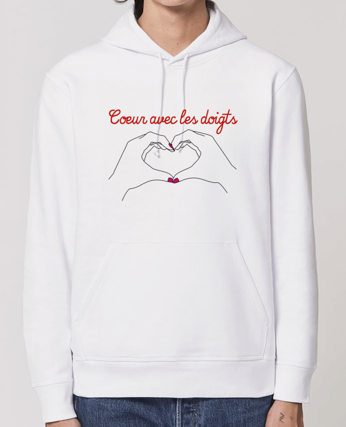 Hoodie Coeur avec les doigts Par WBang