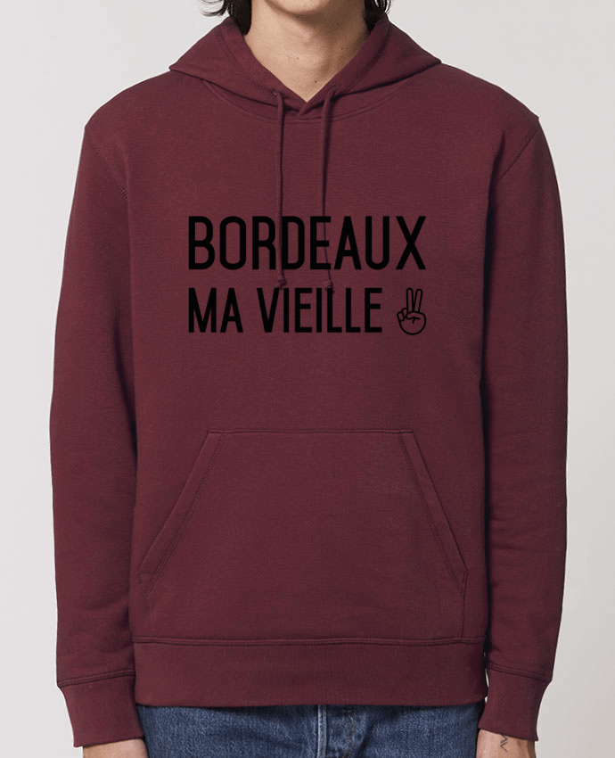 Essential unisex hoodie sweatshirt Drummer Bordeaux ma vieille Par tunetoo