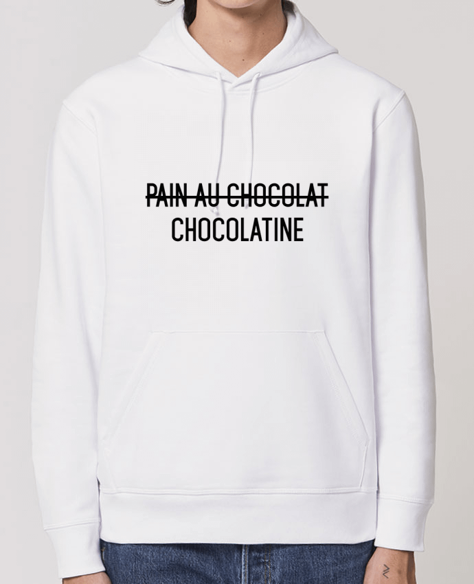 Essential unisex hoodie sweatshirt Drummer Chocolatine Par tunetoo