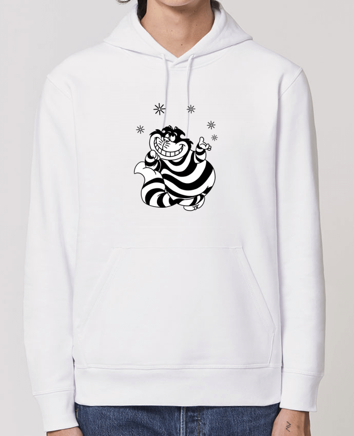 Essential unisex hoodie sweatshirt Drummer Cheshire cat Par tattooanshort