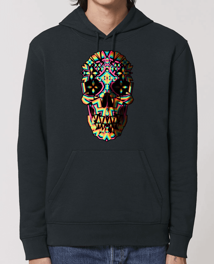 Essential unisex hoodie sweatshirt Drummer Skull Geo Par ali_gulec