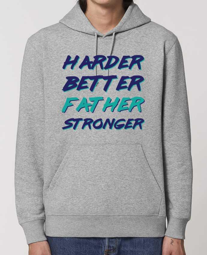 Essential unisex hoodie sweatshirt Drummer Harder Better Father Stronger Par tunetoo