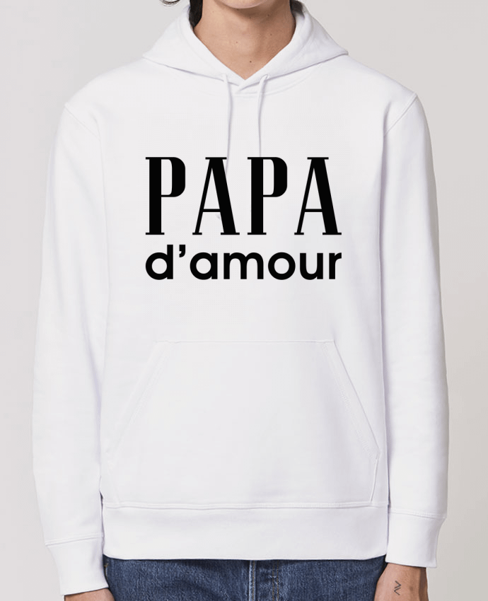 Sweat-Shirt Capuche Essentiel Unisexe Drummer Papa d'amour Par tunetoo