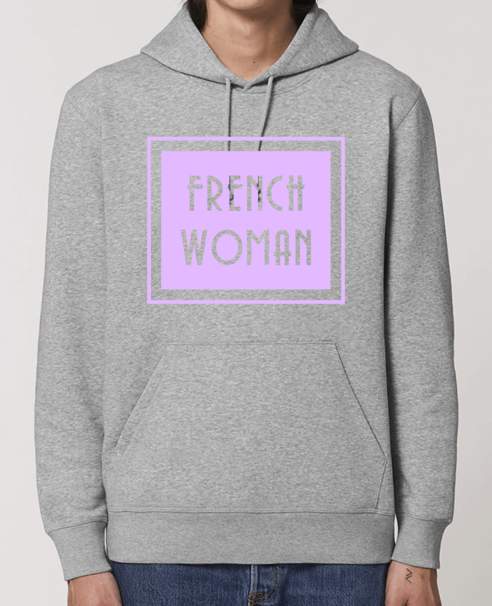 Essential unisex hoodie sweatshirt Drummer French woman Par tunetoo