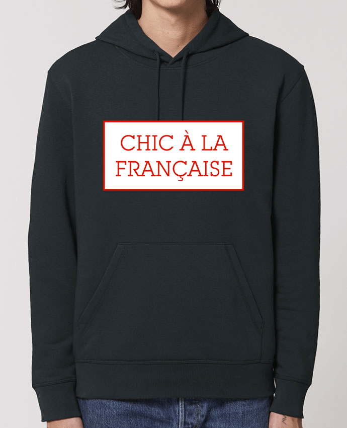 Essential unisex hoodie sweatshirt Drummer Chic à la française Par tunetoo