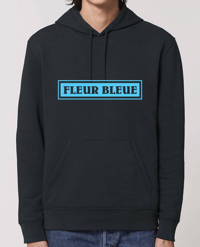 Essential unisex hoodie sweatshirt Drummer Fleur bleue Par tunetoo