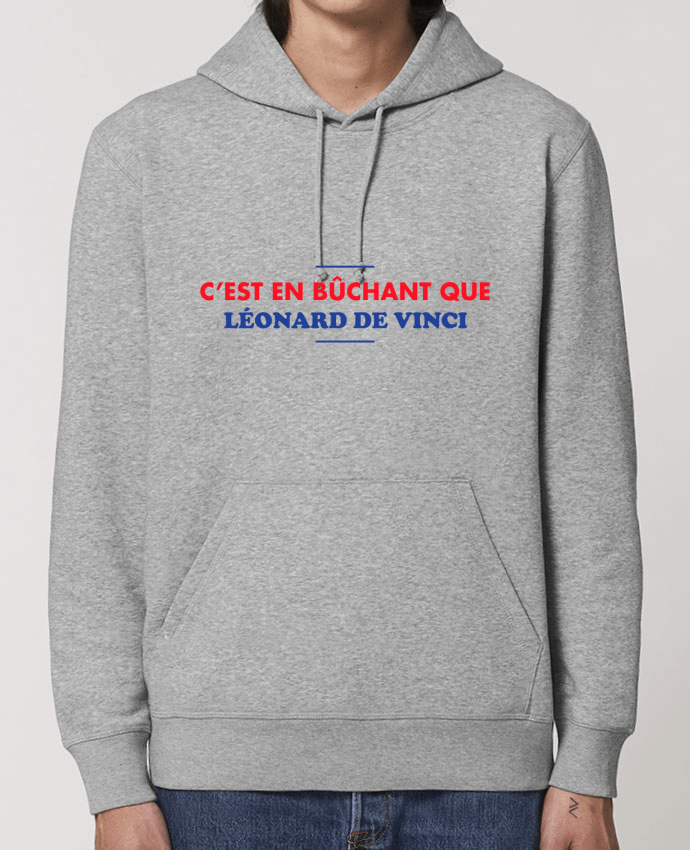 Essential unisex hoodie sweatshirt Drummer C'est en bûchant que Leonard De Vinci Par tunetoo
