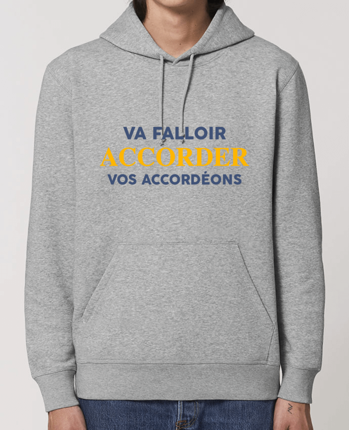 Essential unisex hoodie sweatshirt Drummer Va falloir accorder vos accordéons Par tunetoo