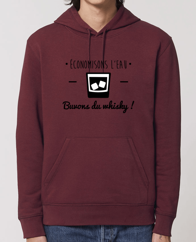 Essential unisex hoodie sweatshirt Drummer Economisons l'eau, buvons du whisky, humour,dicton Par Benichan