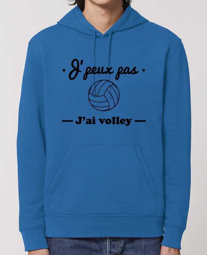 Sweat-Shirt Capuche Essentiel Unisexe Drummer J'peux pas j'ai volley , volleyball, volley-ball Par Benichan