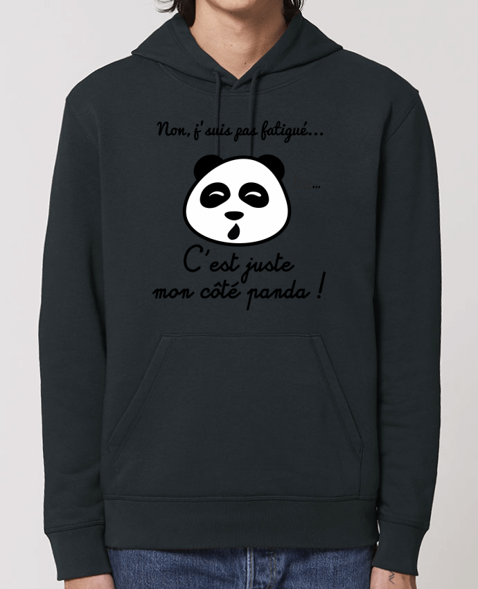 Essential unisex hoodie sweatshirt Drummer Non j'suis pas fatigué c'est mon côté panda Par Benichan