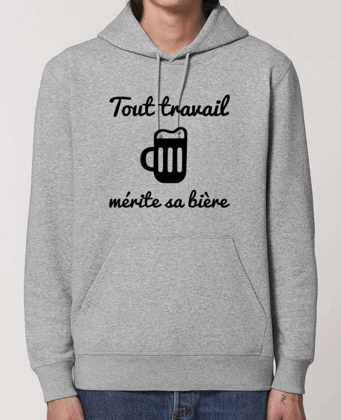 Essential unisex hoodie sweatshirt Drummer Tout travail mérite sa bière, humour, citations Par Benichan