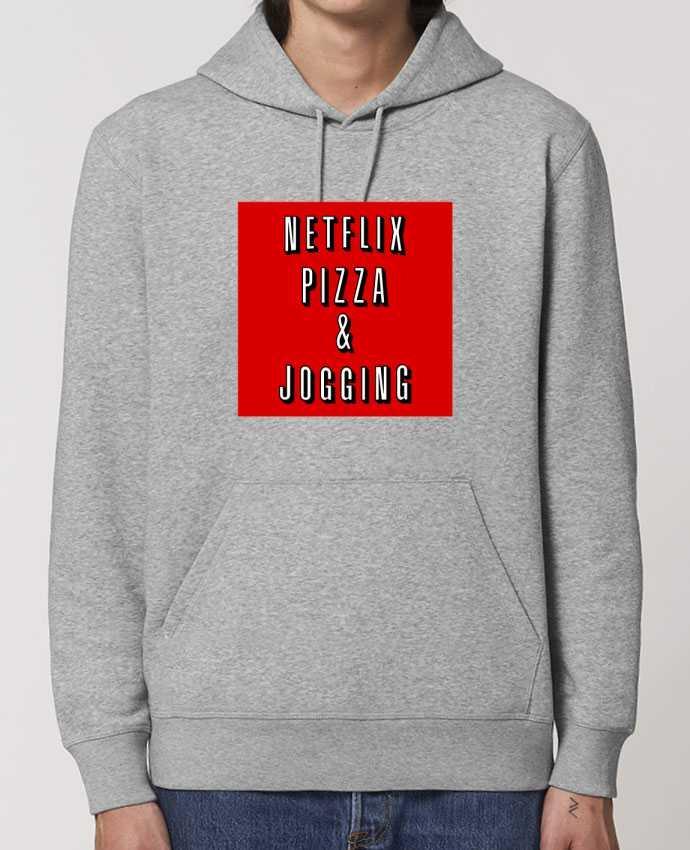 Essential unisex hoodie sweatshirt Drummer Netflix Pizza & Jogging Par WBang