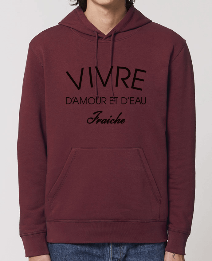 Sudadera Essential con capucha unisex  Drummer Vivre d'amour et d'eau fraîche Par Freeyourshirt.com