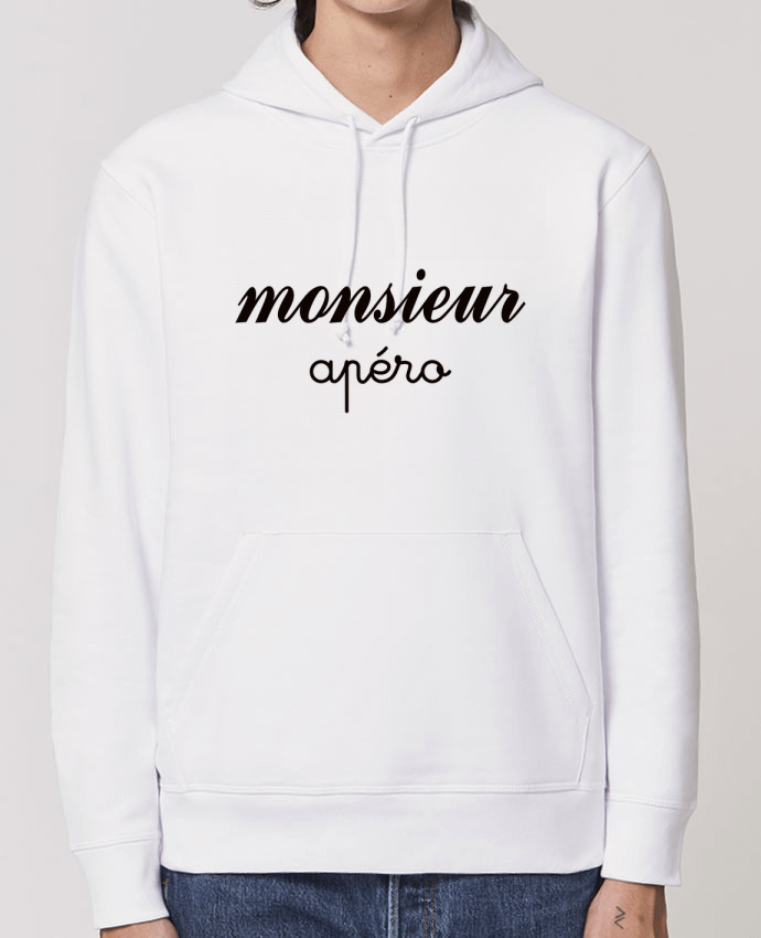 Sweat-Shirt Capuche Essentiel Unisexe Drummer Monsieur Apéro Par Freeyourshirt.com