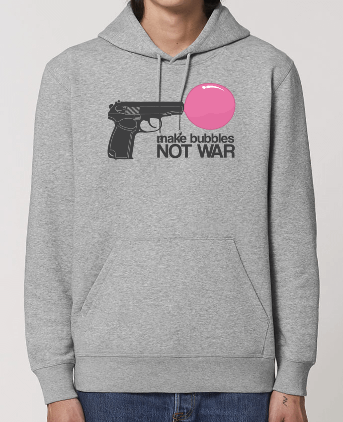 Essential unisex hoodie sweatshirt Drummer Make bubbles NOT WAR Par justsayin