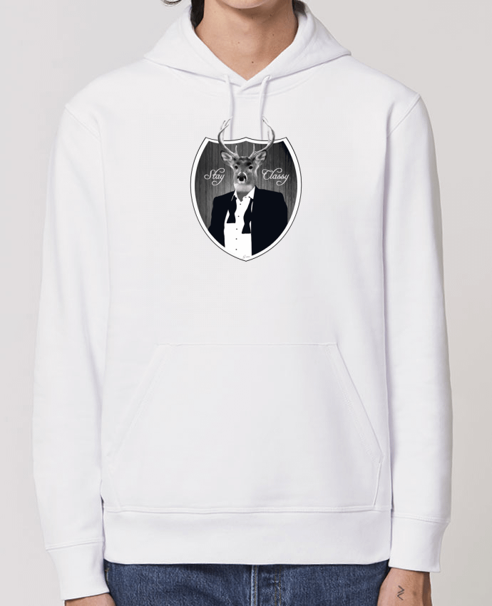 Sweat-Shirt Capuche Essentiel Unisexe Drummer Cerf Stay classy Par justsayin