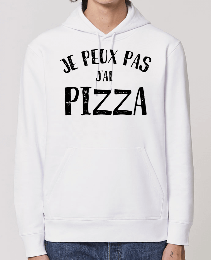 Essential unisex hoodie sweatshirt Drummer Je peux pas j'ai Pizza Par L'Homme Sandwich