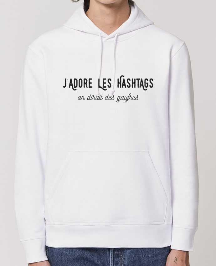 Essential unisex hoodie sweatshirt Drummer J'adore les hashtags on dirait des gaufres Par Folie douce