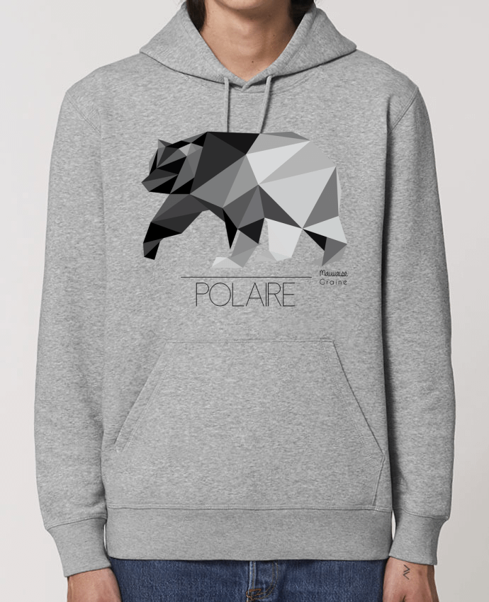 Essential unisex hoodie sweatshirt Drummer Ours polaire origami Par Mauvaise Graine