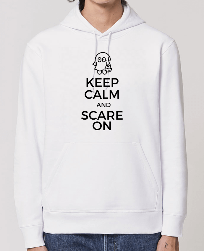 Essential unisex hoodie sweatshirt Drummer Keep Calm and Scare on little Ghost Par tunetoo