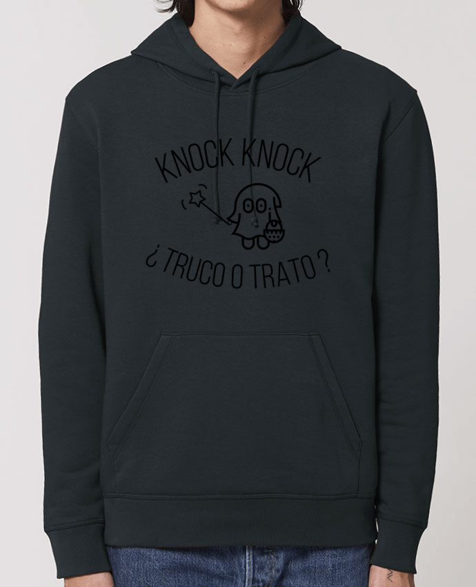 Essential unisex hoodie sweatshirt Drummer Knock Knock ¿Truco o Trato? Par tunetoo