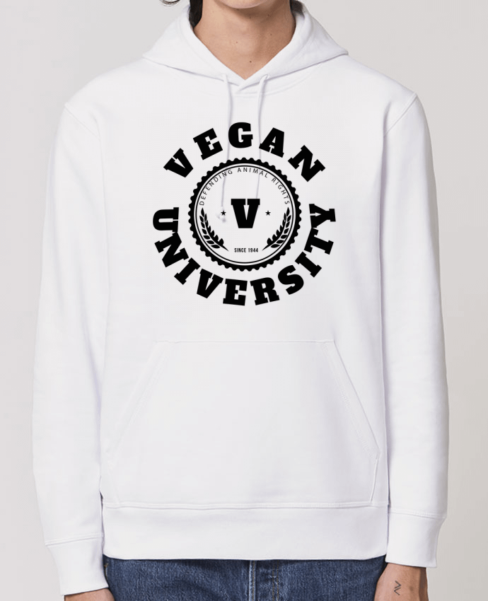 Sweat-Shirt Capuche Essentiel Unisexe Drummer Vegan University Par Les Caprices de Filles