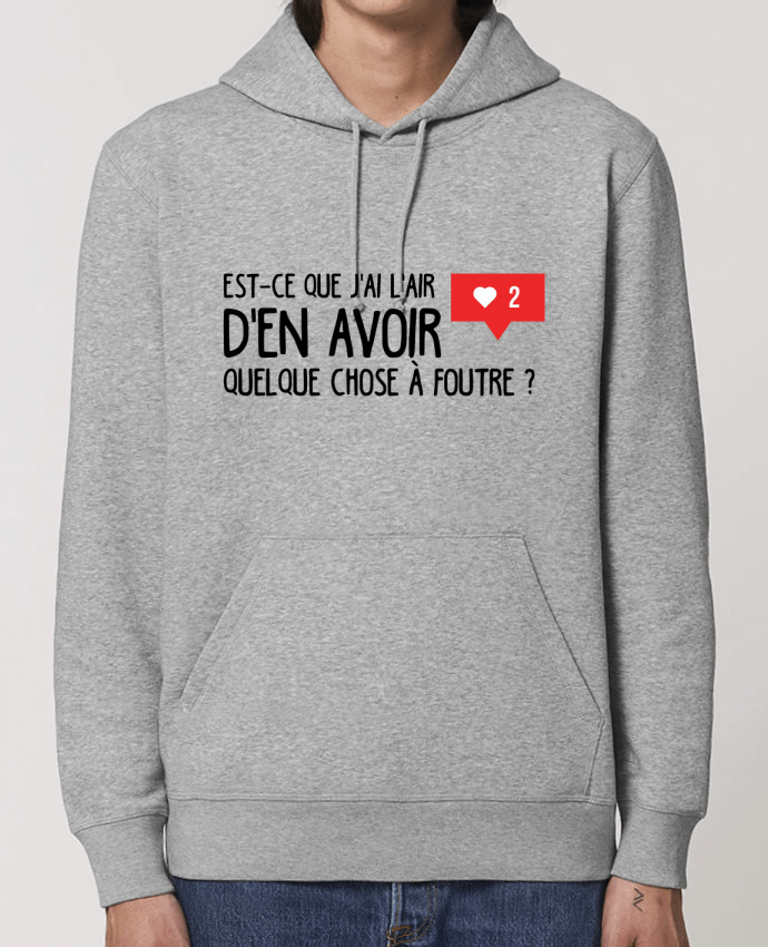 Essential unisex hoodie sweatshirt Drummer Est ce que j'ai l'air d'en avoir quelque chose à foutre ? Par tunetoo