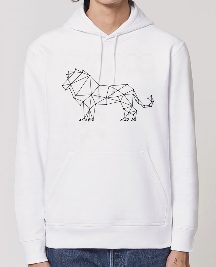 Essential unisex hoodie sweatshirt Drummer Origami lion Par /wait-design