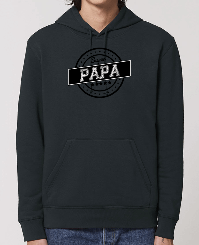 Essential unisex hoodie sweatshirt Drummer Super papa Par justsayin