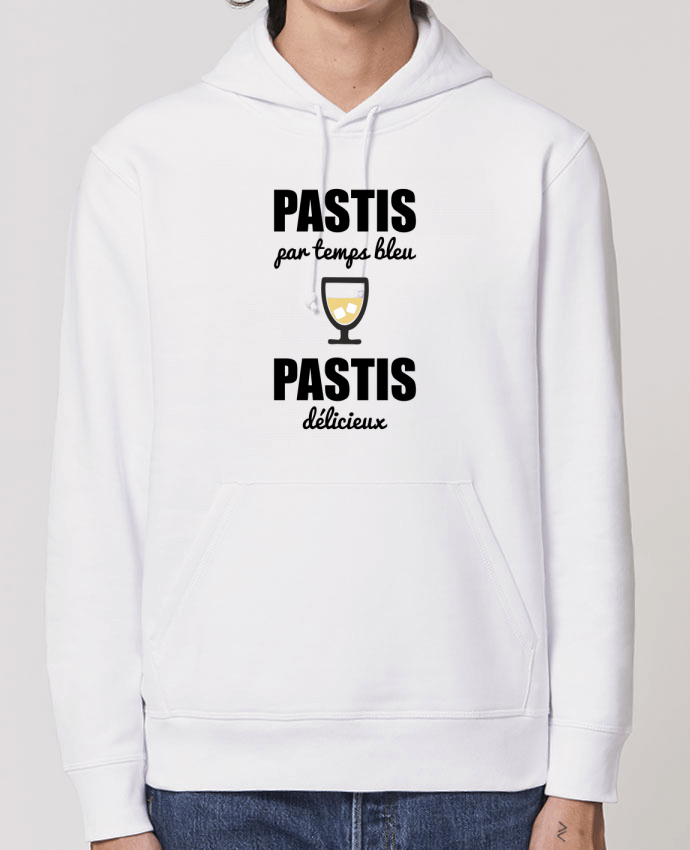 Hoodie Pastis par temps bleu pastis délicieux Par Benichan