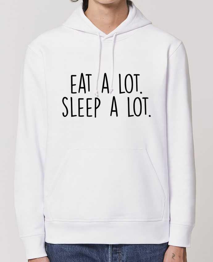 Essential unisex hoodie sweatshirt Drummer Eat a lot. Sleep a lot. Par Bichette