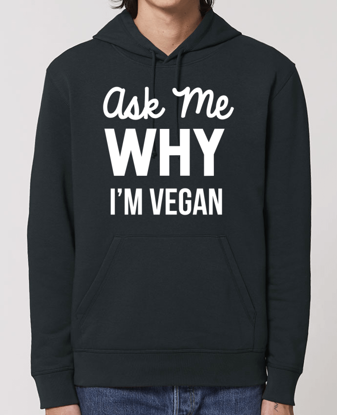 Essential unisex hoodie sweatshirt Drummer Ask me why I'm vegan Par Bichette