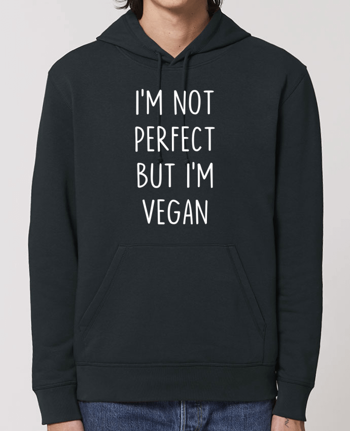 Essential unisex hoodie sweatshirt Drummer I'm not perfect but I'm vegan Par Bichette