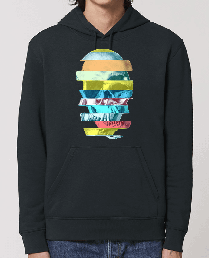 Essential unisex hoodie sweatshirt Drummer Glitch Skull Par ali_gulec