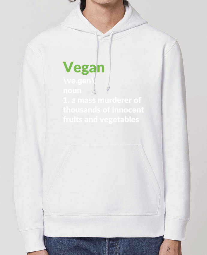 Sweat-Shirt Capuche Essentiel Unisexe Drummer Vegan definition 2 Par Bichette