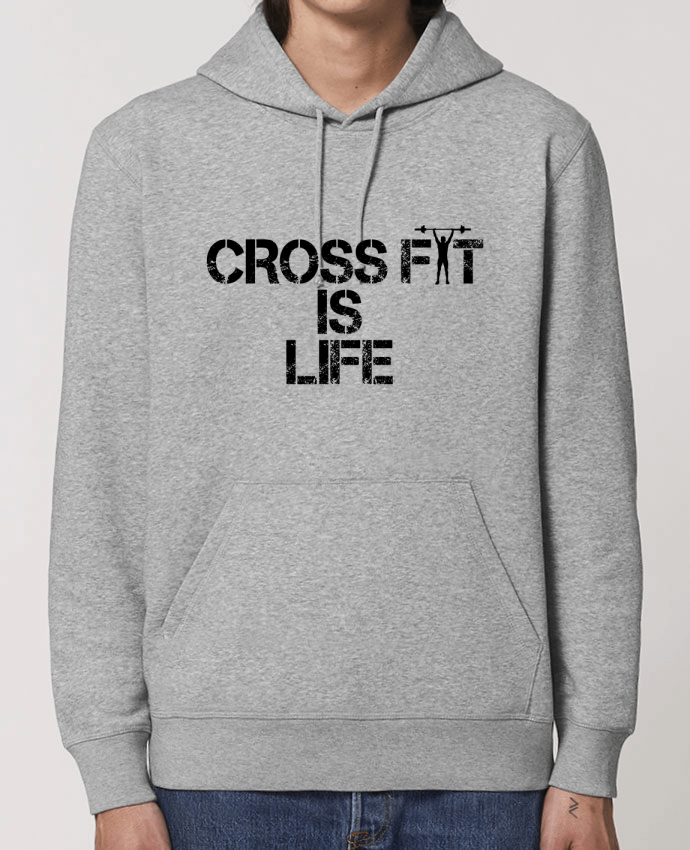 Essential unisex hoodie sweatshirt Drummer Crossfit is life Par tunetoo