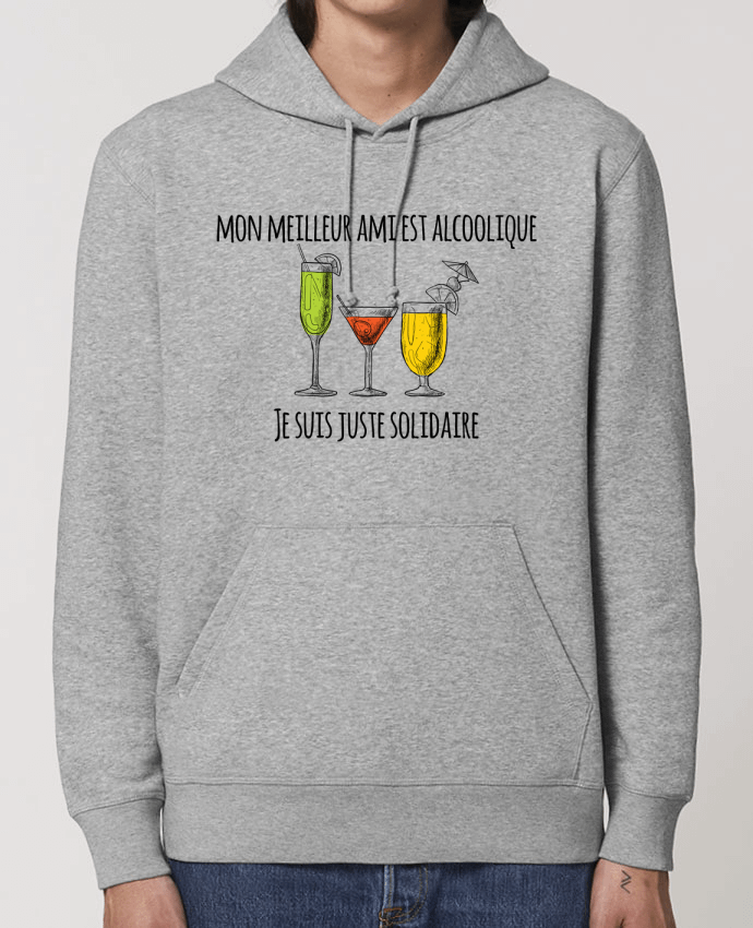 Essential unisex hoodie sweatshirt Drummer Mon meilleur ami est alcoolique et je suis juste solidaire Par tunetoo