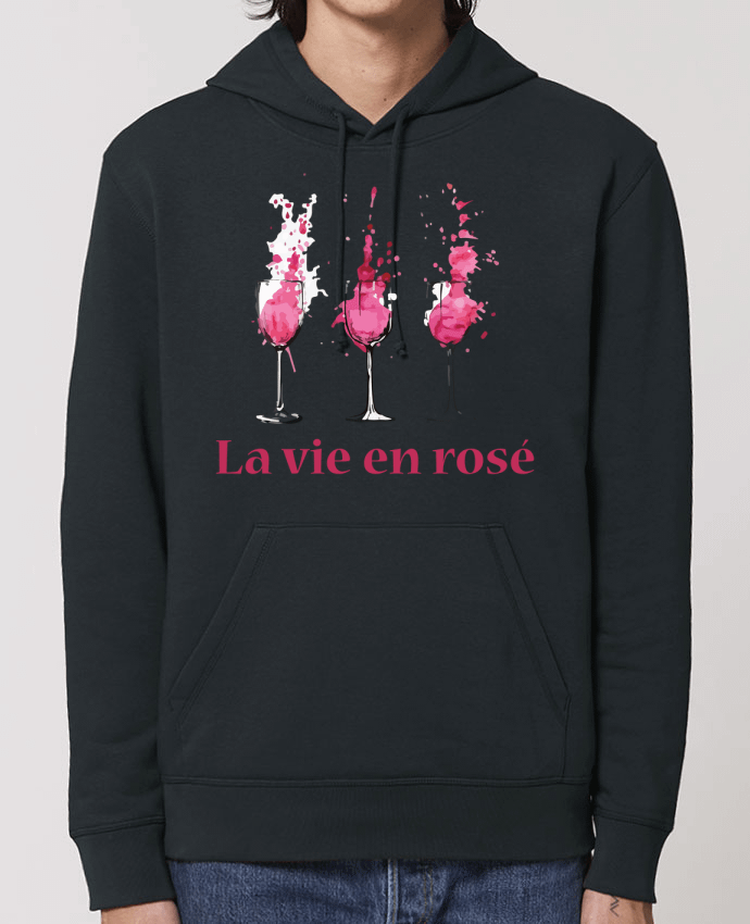 Essential unisex hoodie sweatshirt Drummer La vie en rosé Par tunetoo