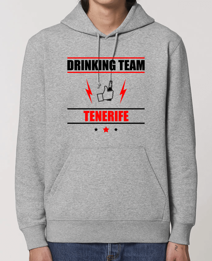 Essential unisex hoodie sweatshirt Drummer Drinking Team Tenerife Par Benichan