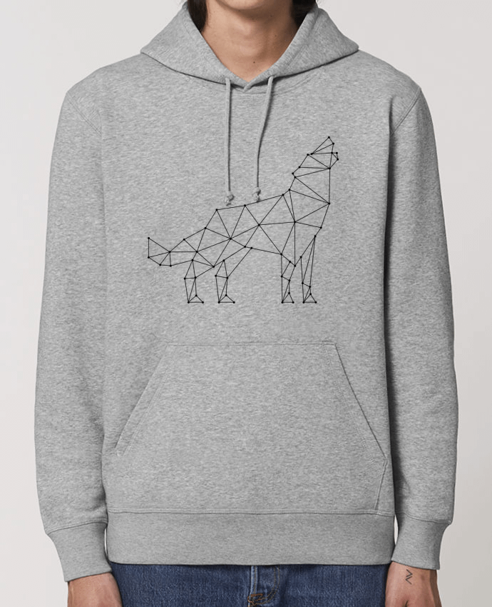Essential unisex hoodie sweatshirt Drummer wolf - geometry Par /wait-design