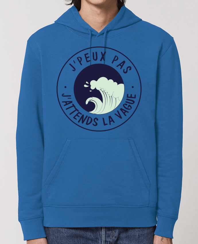 Hoodie Je peux pas j'attends la vague Par FRENCHUP-MAYO