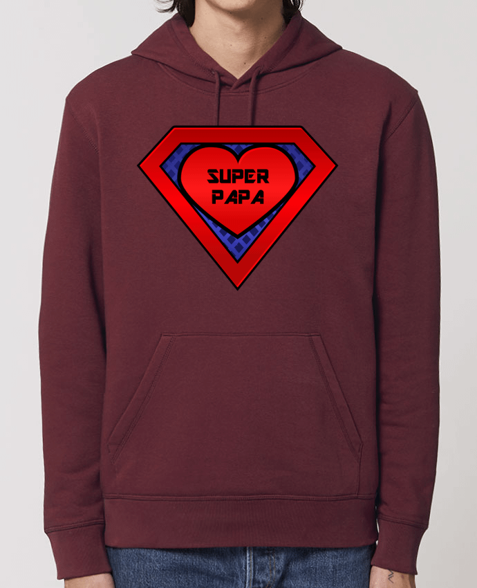 Sudadera Essential con capucha unisex  Drummer Super papa Par FRENCHUP-MAYO